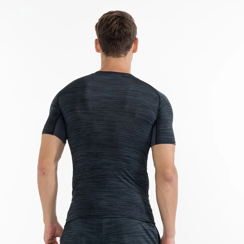 FANNAI Mens Compression Short Sleeve T Shirt Bodybuilding Fitness Sportswear Men Sport Tops Running Tight Tees  ropa deportiva