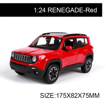 

Maisto 1:24 Diecast Model Car 2015 Renegade City SUV Alloy Car Metal Cross Country Collectible Models Sport Cars toys For Gift