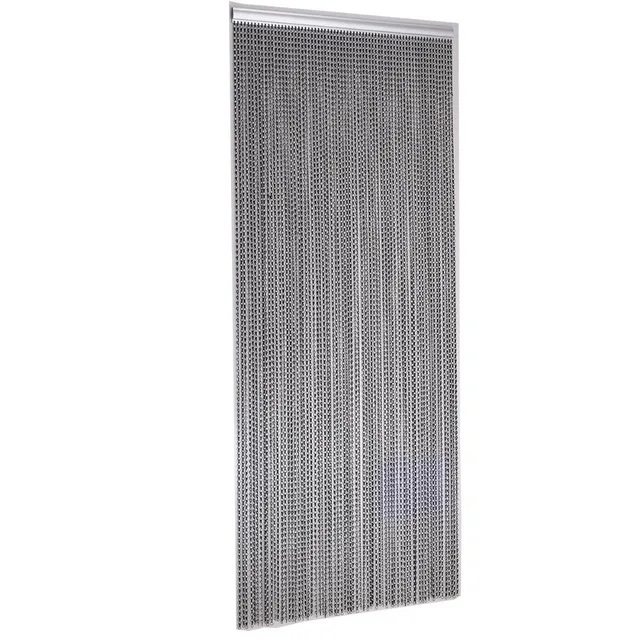 Black Door Windows Aluminium Chain Curtain Metal Screen Fly Insect Black Door Windows Aluminium Chain Curtain Metal Screen Fly Insect Blinds Pest Control 1000mm Weight