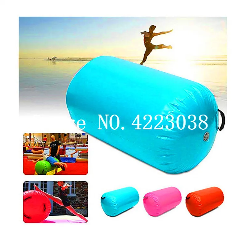 

Free Shipping 80cm Dia Inflatable Air Roller Gymnastic Air Barrel for Exercise Training with Electric Pump