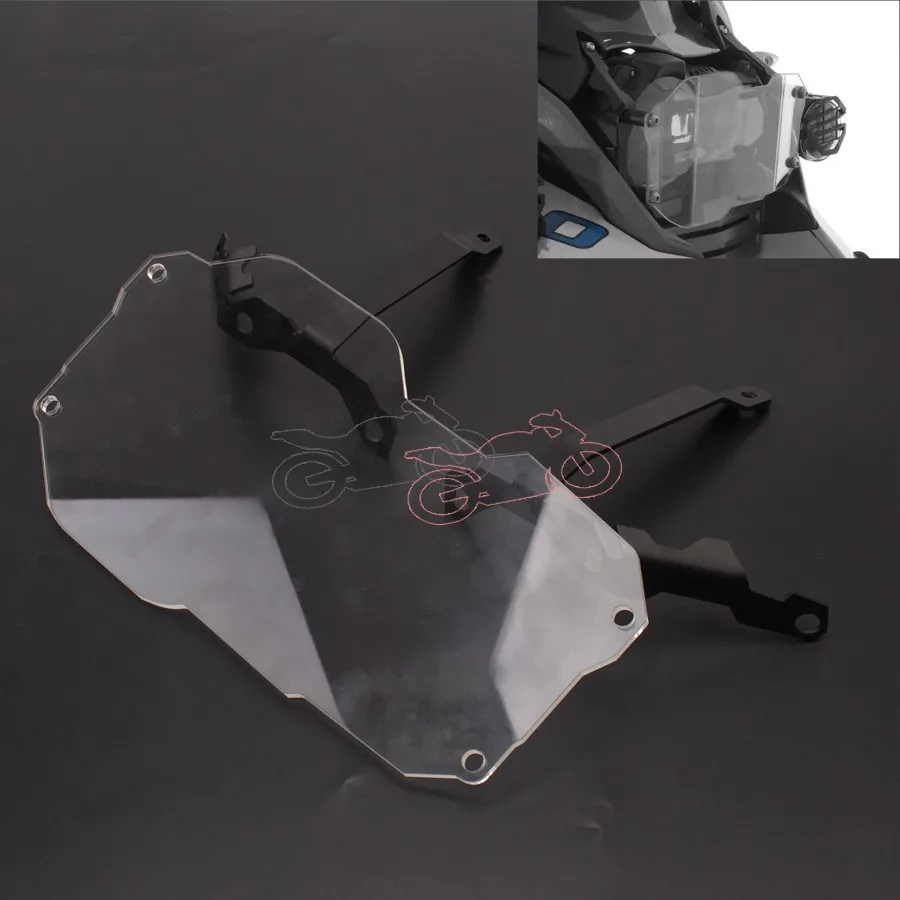 

1set Clear Lens Front Motorcycle Motorbike Headlight Headlamp Guard Cover Protector for BMW R1200 GS And Adventure 2013-2016