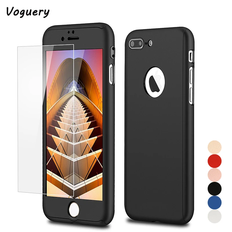 Case Cover for iPhone 6s Back Cover with Tempered Glass