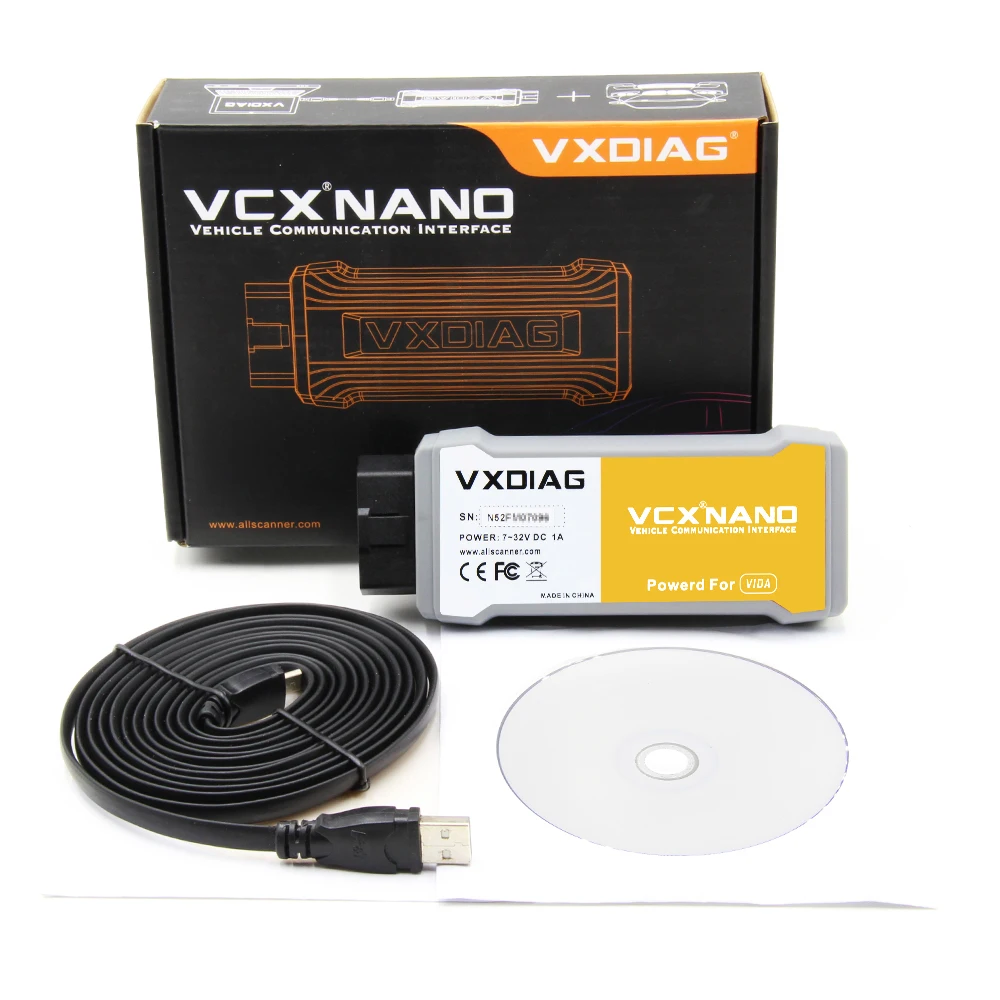 Для Volvo 2014D Vida Dice Pro VXDIAG VCX NANO OBD OBD2 автомобильный диагностический инструмент VCX для Volvo Vida 2014D сканер кости