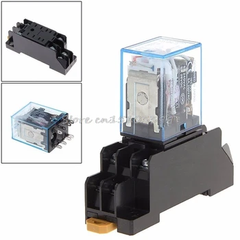 

Drop shipping PYF08A 220/240 V AC Bobina Power Relay DPDT MY2NJ 8 Pin With Base Drop Ship