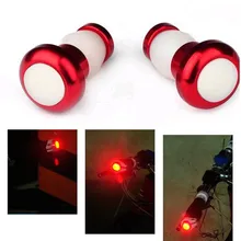 3 Modes A Pair Bicycle LED Light Handle Grip Lamp Cool Style Mountain Bike Handlebar Indicator Lights Accessories With Batteries
