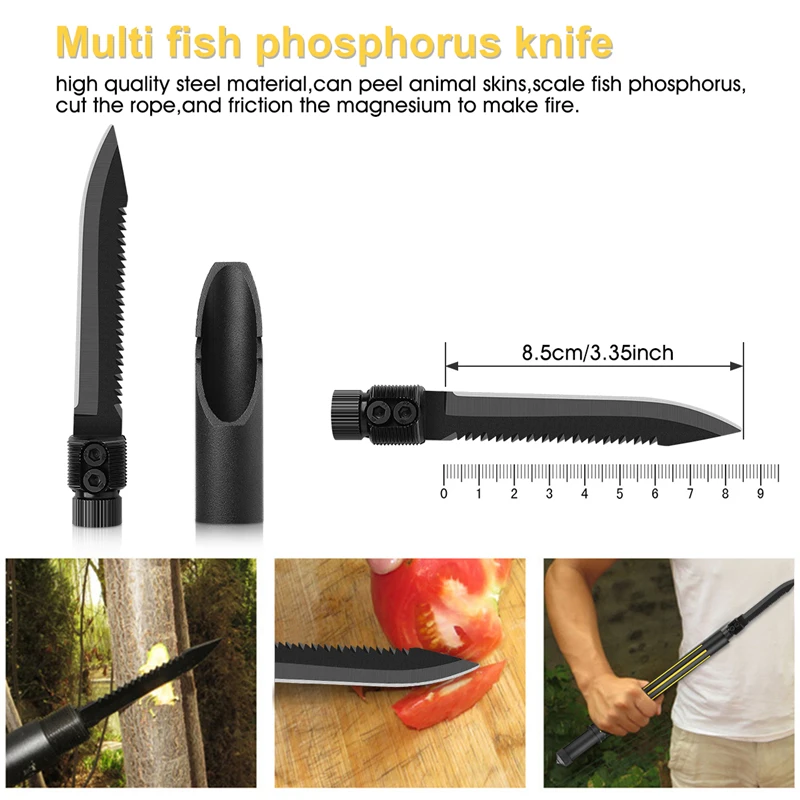 CHANGLIN Multifunctional Camping Shove Military Portable Folding Survival Spade Trowel Dibble Pick Emergency Garden Outdoor Tool