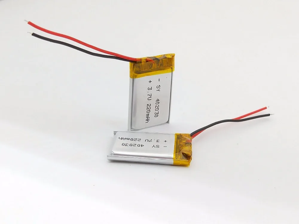 

1 Pieces Polymer Lithium 3.7v 402030 220mAh Rechargeable Battery uality certific Bluetooth Earphone PDA POS Gamepads Batteries