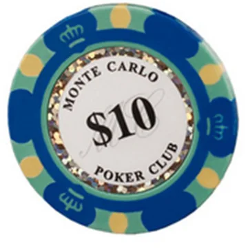 20 шт./партия высококачественные для игры в покер фишки 14 г глины/железа/ABS фишки казино Crown Texas Hold'em покер - Цвет: 10