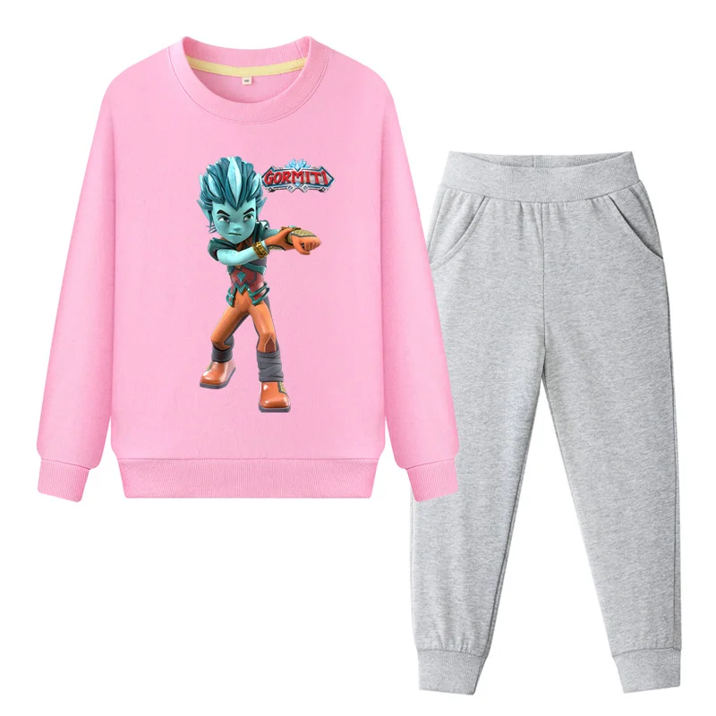 New Gormiti Game Cartoon Clothing Sets For Kids Spring Autumn Tracksuits Children Clothes Sets Coat+Pant Suit Boy Girls DY105 (3)