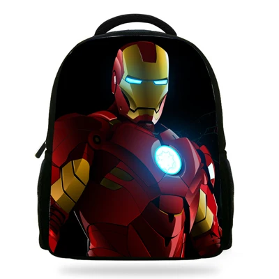 14 дюймов Mochila IronMan сумка школьный детский рюкзак для мальчиков мультяшный принт Железный человек рюкзак Детская школьная сумка - Цвет: 7F19