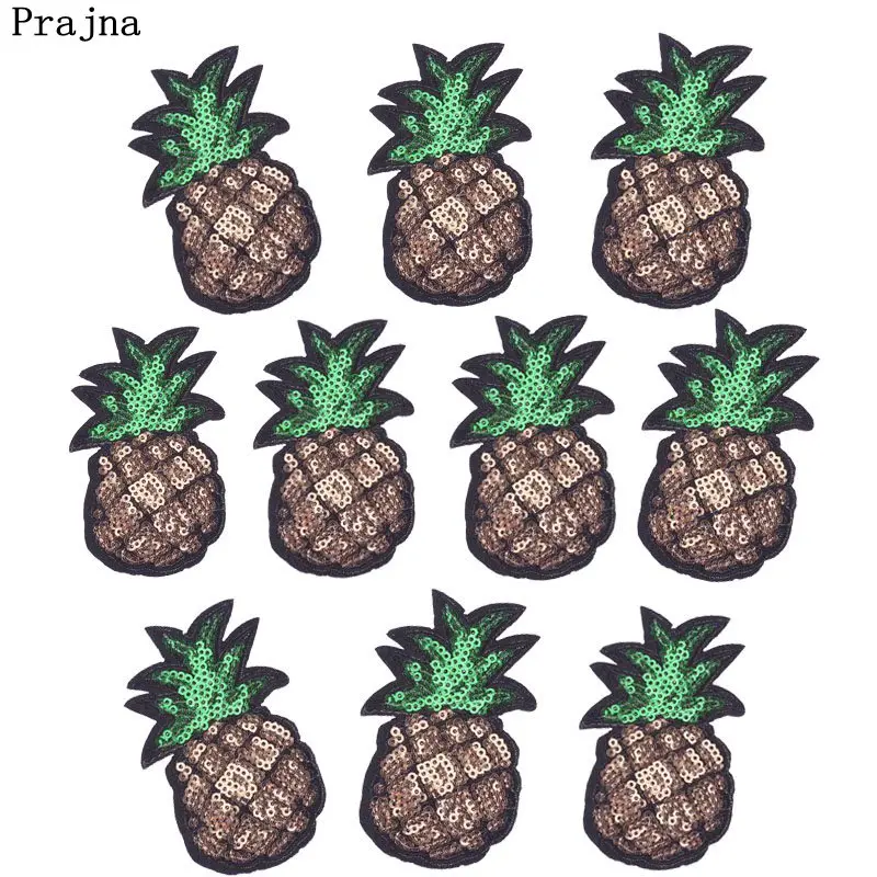 Buy Prajna Pineapple Patch Iron On Sequin Patches