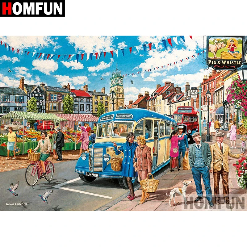 A08316          Town scenery