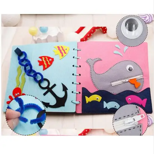 1PC Pink Mom Handmade My First Book Kids Early Learning Education Quiet Book Felt Material DIY Study Manual Intelligence Books 1PC Pink Mom Handmade My First Book Kids Early Learning Education Quiet Book Felt Material DIY Study Manual Intelligence Books