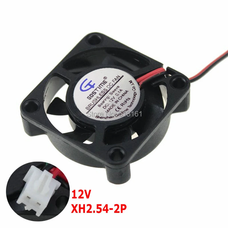 

20 Pieces/lot Small 40mm 40x40x10mm Computer Case 12V 2 Pin Mini DC Cooling Fan