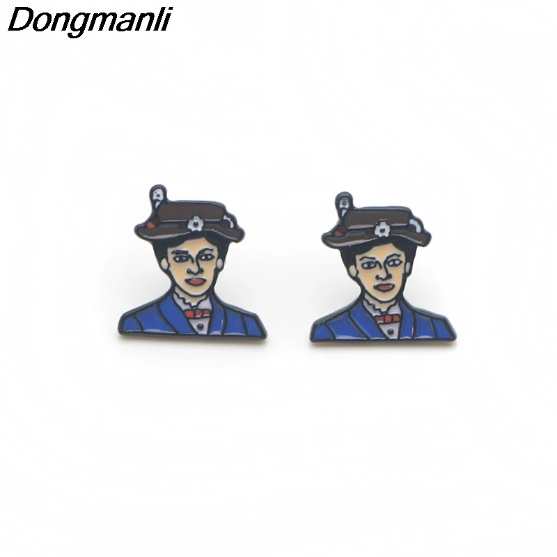 P3312 Dongmanli Cute Korea Steel Pierce Ear Stud kids Cute Earrings For Womens Enamel Earrings Party Jewelry Gifts Girls