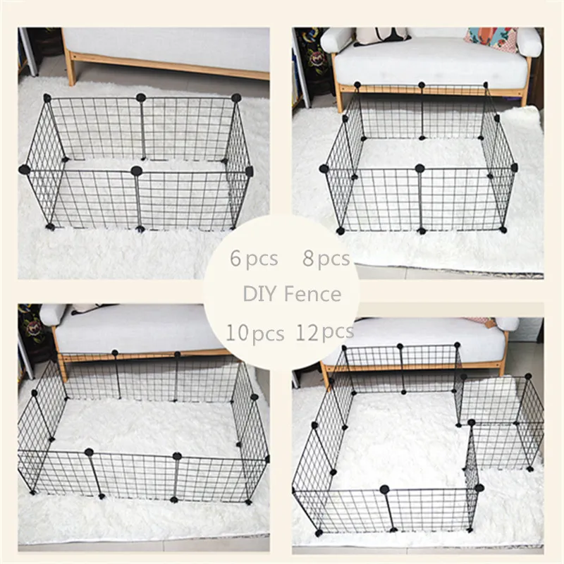 DIY Pet Playpen Iron Fence Collapsible Puppy Cat Crates Kennel House Rabbits Guinea Pig Small Animals Exercise Training Cage DIY Pet Playpen Iron Fence Collapsible Puppy Cat Crates Kennel House Rabbits Guinea Pig Small Animals Exercise Training Cage