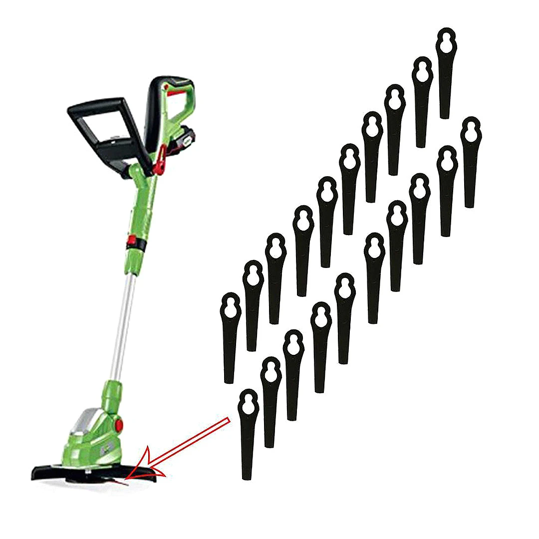 cordless grass trimmer with plastic blades