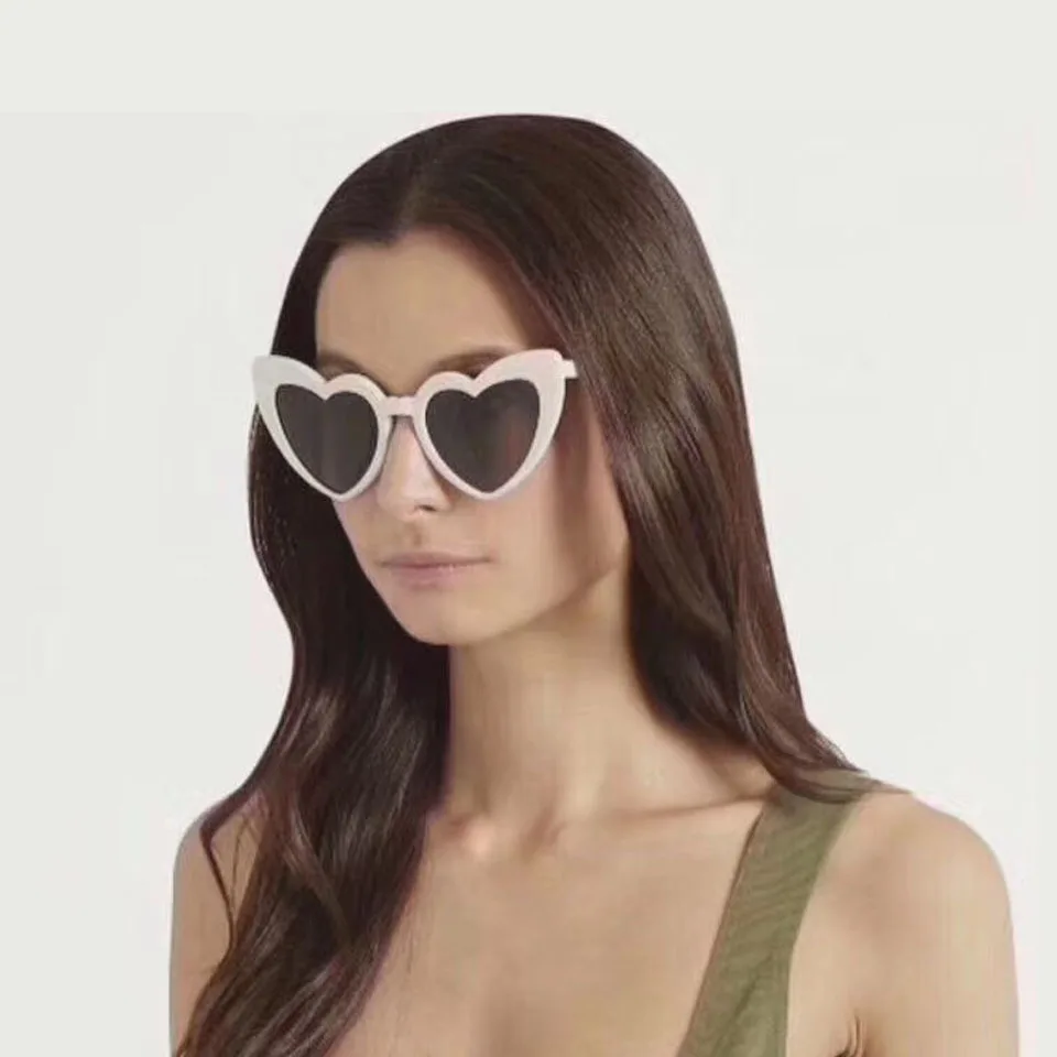 Женские солнечные очки в форме сердца «любящее сердце» Солнцезащитные очки женские солнцезащитные очки "кошачий глаз" Винтажная, брендовая, дизайнерская женская оттенков женские солнечные очки