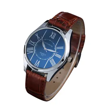 

Leisure Men's Multicolor Mirror Watches Concise Dial Plastic Strap Quartz Watch Reloj Mujer