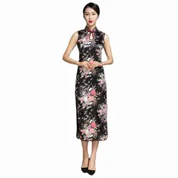 Белый Для женщин Rayou длинные повод Cheongsam Qipao китайской традиции вечернее платье цветок Размеры размеры s m l xl XXL 3XL Бесплатная доставка J5110