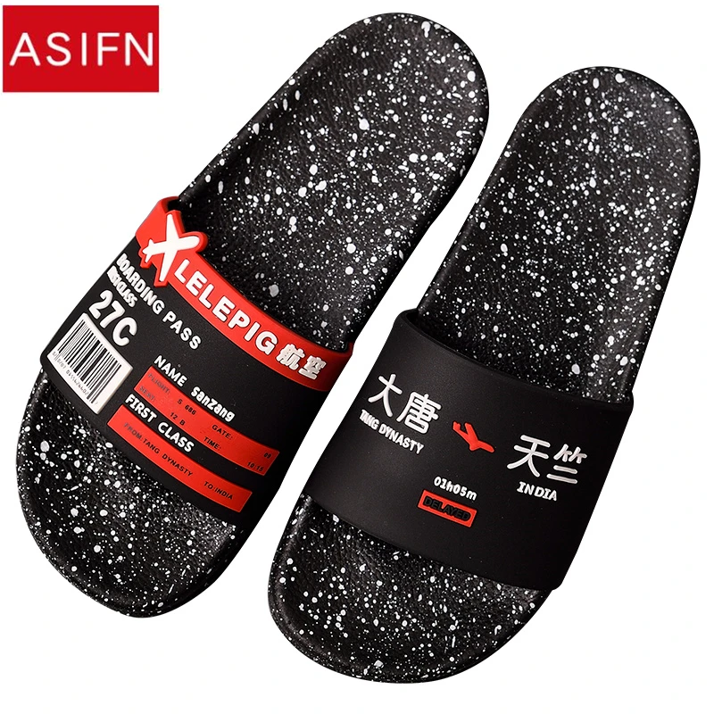 

ASIFN Women Slides Summer Slippers Casual Style Non-slip Men Indoor and Outdoor Couples Home Sapato Masculino Zapatos Mujer
