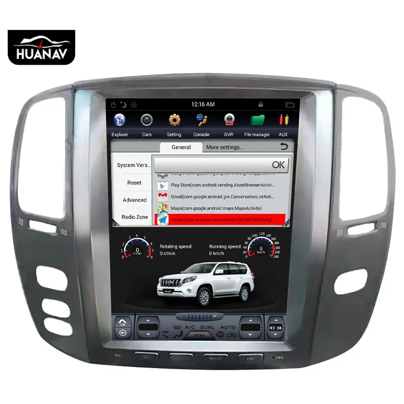 Discount Android 7.1 no Car CD DVD Player GPS Navigation For Lexus LX470 2002-2007 car Radio player multimedia Stereo Auto Head unit tape 9