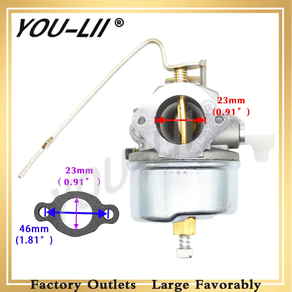 YOULII карбюратор для W/прокладка Tecumseh 631923 HS50 Carb 615B 615A 28-44