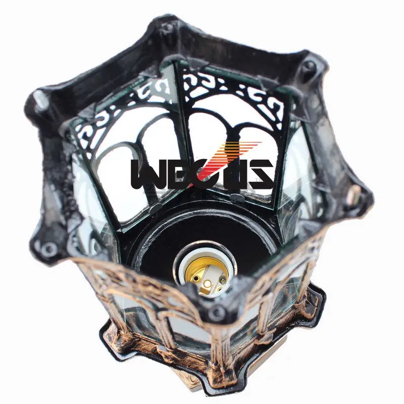 Europe Wall column light outdoor pillar lamp garden step corridor street garden fence post lights retro chapiter lamps