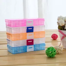 Упаковка ювелирных изделий дисплей 10, прозрачная пластиковая коробка сетка портативный браслет серьги шкатулка коробка для хранения мини