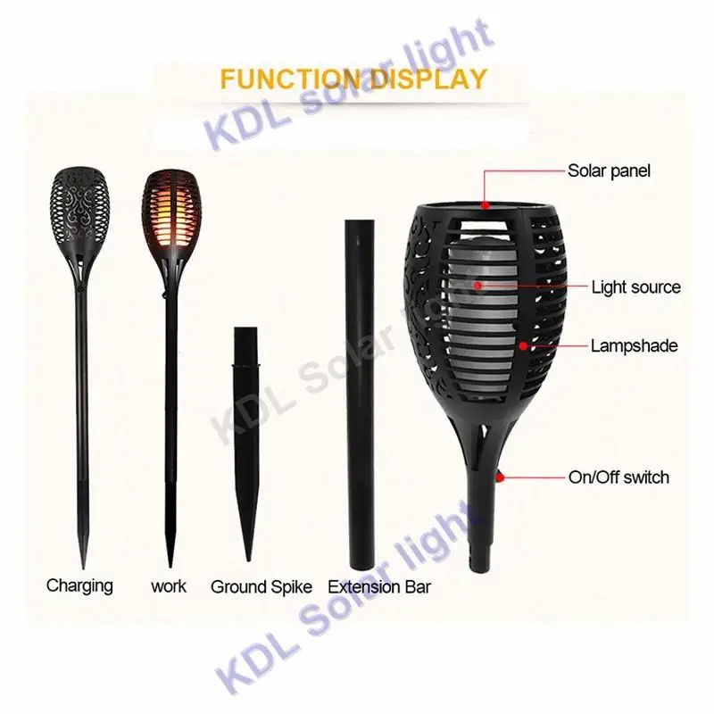 

3pcs/lot new arrival Solar 96LED Lawn Dancing flame Torch Lights radar 3 working mode vs 55/48/38/20 led Solar Retro Streetlight