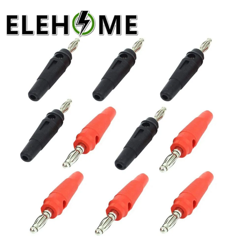 

2/4pcs New 4mm Plugs Plated Musical Speaker Cable Wire Pin Banana Plug Connectors XF30