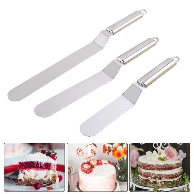 6/8/10 inch Stainless Steel Cake Spatula Butter Cream Icing Frosting Knife  Smoother Kitchen Pastry Cake Decoration Tools - AliExpress