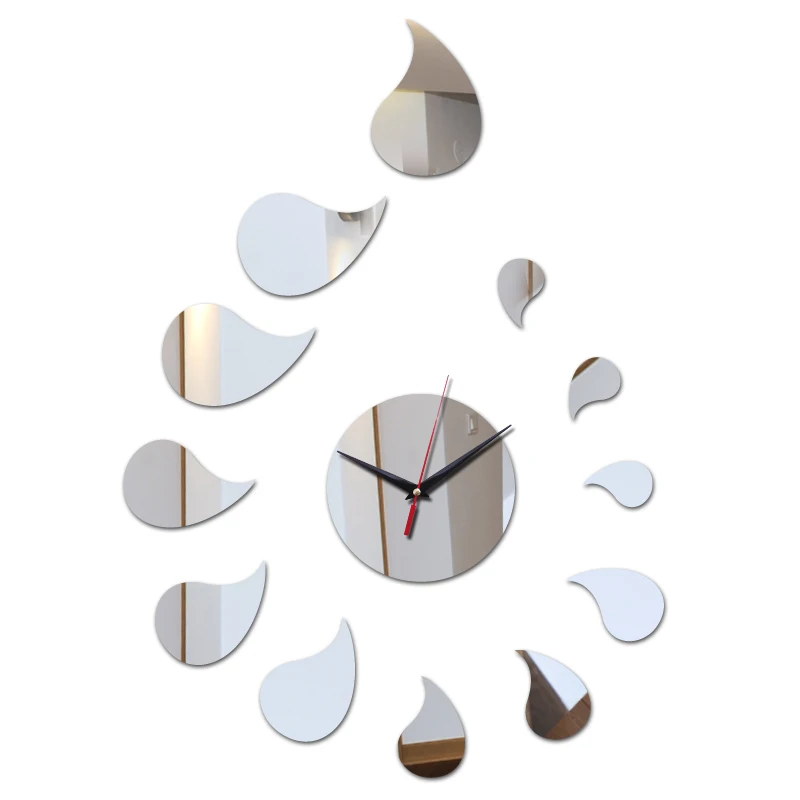 New arrival 3D Acrylic wall clocks Modern home decor stickers DIY