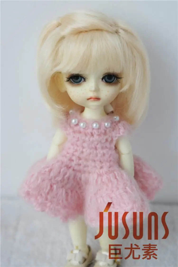 

JD189 1/8 1/4 Pretty Classical BJD Mohair doll wig for doll Size 5-6inch 7-8inch BJD hair fashion Doll Accessories