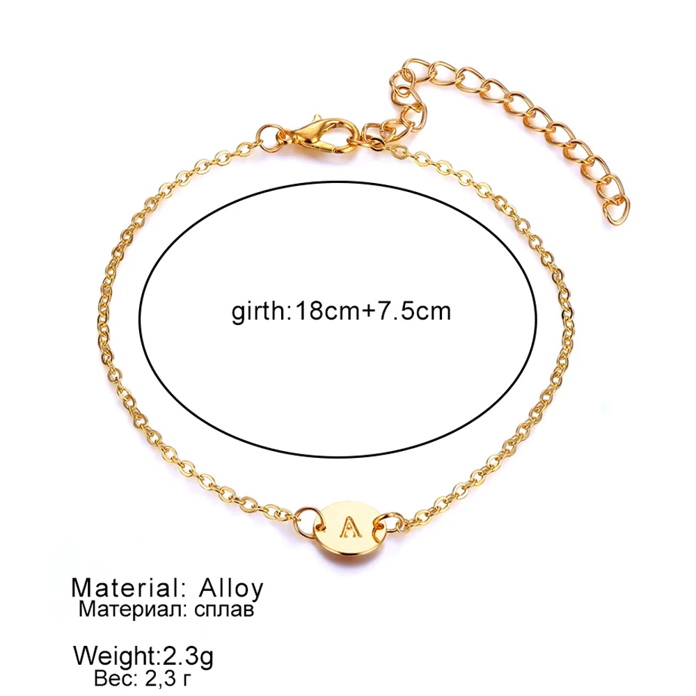 FAMSHIN, Модный золотой браслет с буквенным принтом и браслет для женщин, простые регулируемые именные браслеты, ювелирные изделия, вечерние браслеты, подарок