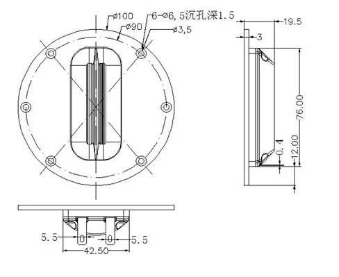 2 шт. 100 мм аудиоленточные динамики Melo david 8 Ом 30 Вт K.O hivi RT1C|ribbon tweeter|speaker ohm8 ohm |
