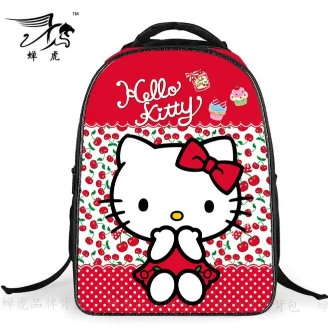 2016 Hello Kitty School Bags Satchel Mochila 3D Cartoon Orthopedic