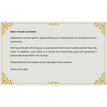 

1pc Card Folding Message Card with Business Greeting Word Card