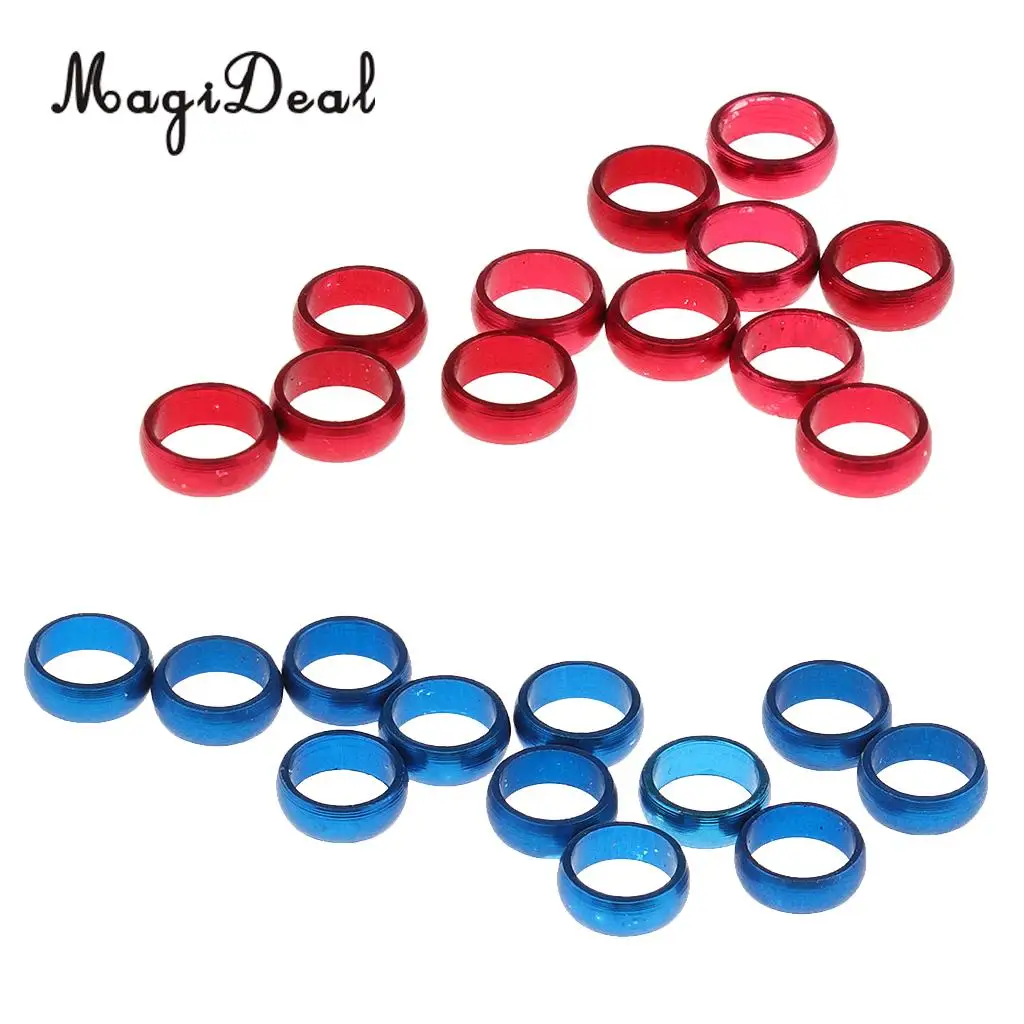 Magideal 24 Pieces Durable Aluminum Dart Sharft Protector,flights O Rings,darts Grip Rings Dart