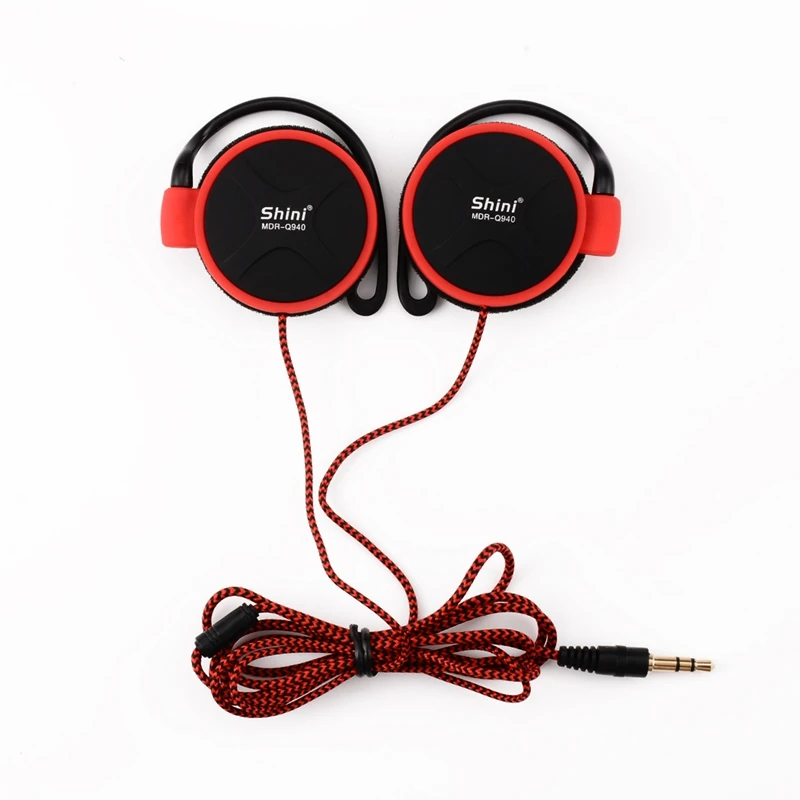 Original Shini Q940 3.5mm Super Bass Earbuds Ear Hook Headphone For Mp3