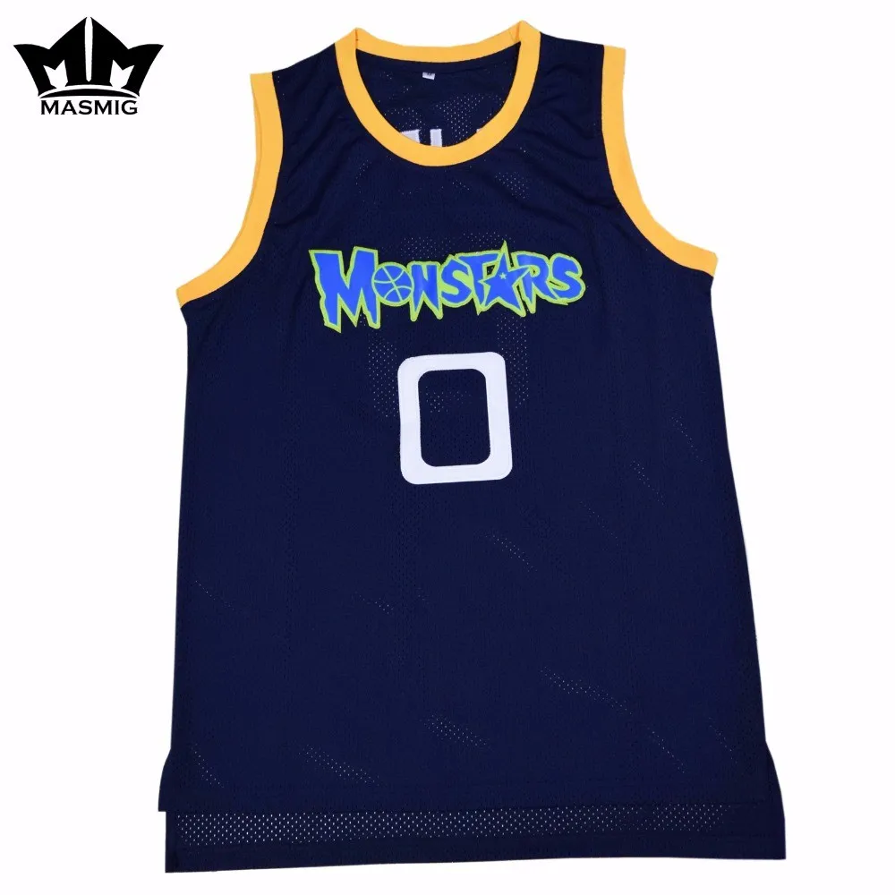 MM MASMIG Alien0 Monstars Basketball Jersey Dark Blue For Free