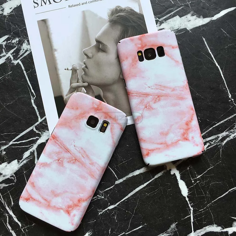 Marble Case For Samsung Galaxy s8 Plus Note 8 Phone Cases Luxury Plastic Thin Soft Coque Cover For Samsung Galaxy s7 Edge Fundas (3)