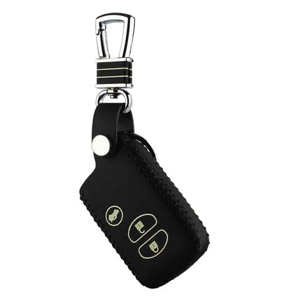 

Car Covers Styling Cow Leather Handmade Key Case For Car For TOYOTA MARK X CROWN Camry PRADO 86 Automotive Interior