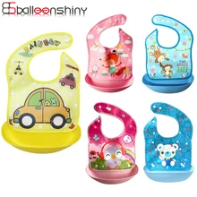 BalleenShiny/детские нагрудники с мультяшным принтом для новорожденных и малышей; Милые водонепроницаемые Слюнявчики для кормления; банданы; детская отрыжка; Слюнявчики
