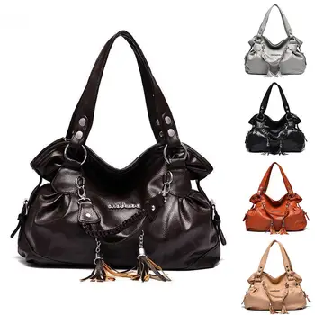 

Hot!!! Women's Tassel Handbag Shoulder Bag Soft Faux Leather Messenger Bags Tote