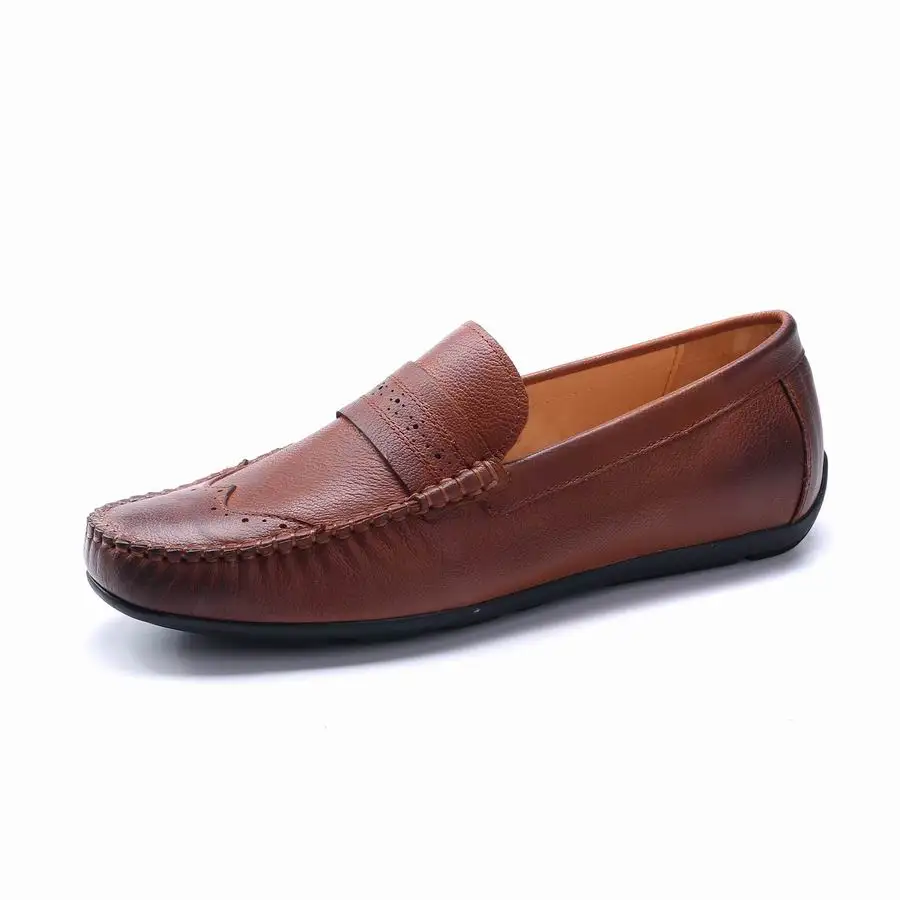 EIOUPI/ дизайн; натуральная кожа с натуральным лицевым покрытием; модные мужские в деловом стиле; Повседневная обувь; дышащие мужские туфли-лодочки; e37662