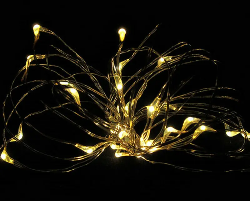 30 LED BATTERY OPERATED MICRO COPPER WIRE STRING FAIRY PARTY XMAS WEDDING LIGHT