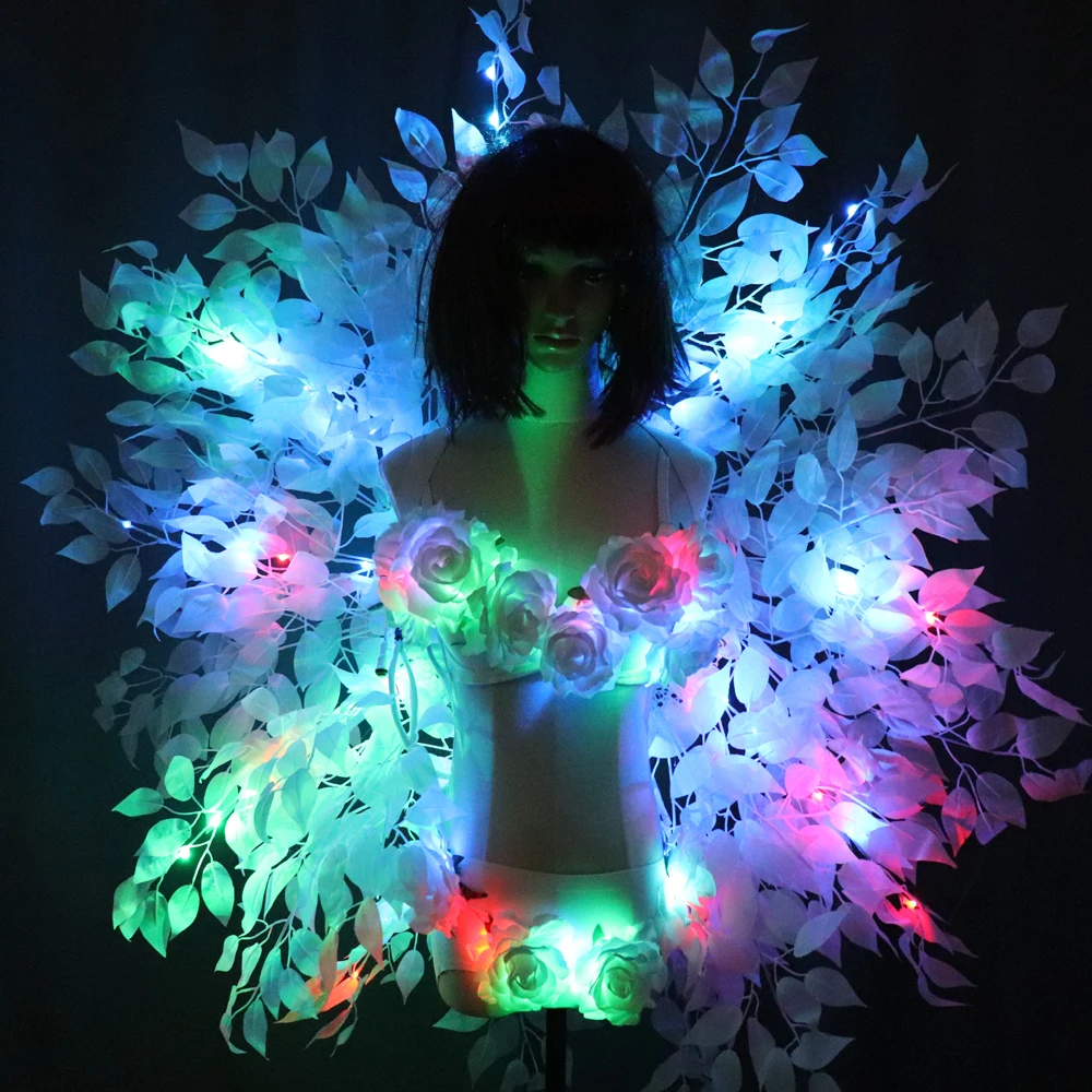 

Women LED Ballet Skirt Dance Clothes Ballet Fashion Sexy Black Swan Mesh LED Costume Dance Skirt