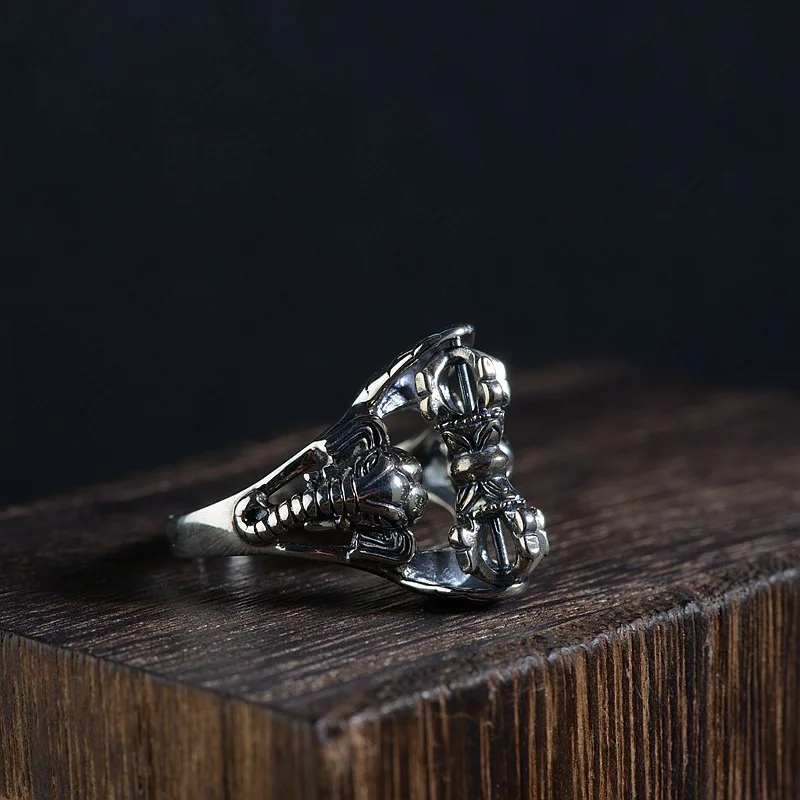 FNJ 925 Серебряное кольцо со слоном, новая мода, S925 Стерлинговое тайское серебро, кольца для мужчин, ювелирные изделия, США Размер 8-11,5