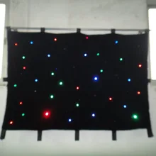 Стандарт огнестойкости в Великобритании 2 м* 2 м профессиональное сценическое покрывало со светодиодными лампами led видео занавес фоны